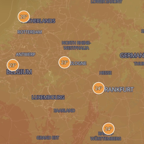 Oscar temperature forecast layer