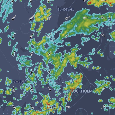Oscar radar layer over Europe